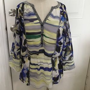 Calvin Klein blouse in good used condition multi colors